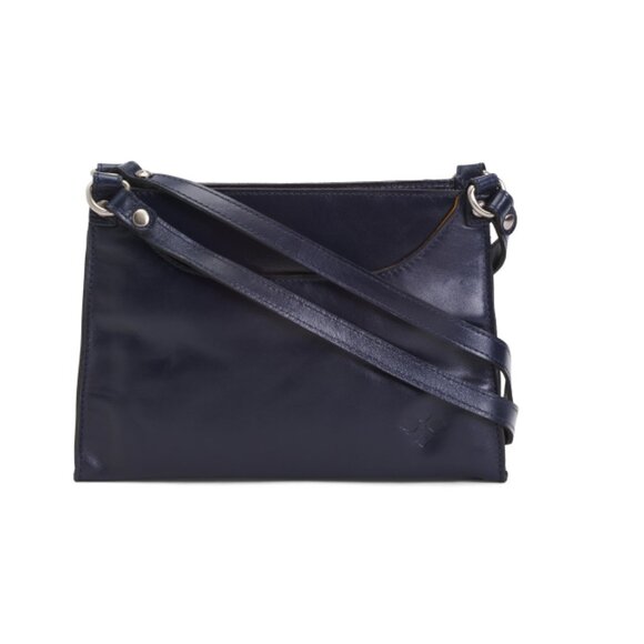 PATRICIA NASH ocean Leather Renata Shoulder Bag With Slip Pockets